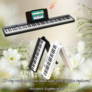 88 ta kalitli yigʻiladigan raqamli fortepiano, ikkilamchi klaviatura toʻplami va qayta zaryadlanadigan batareyali, 14 yosh va undan yuqori uchun, qora va oq