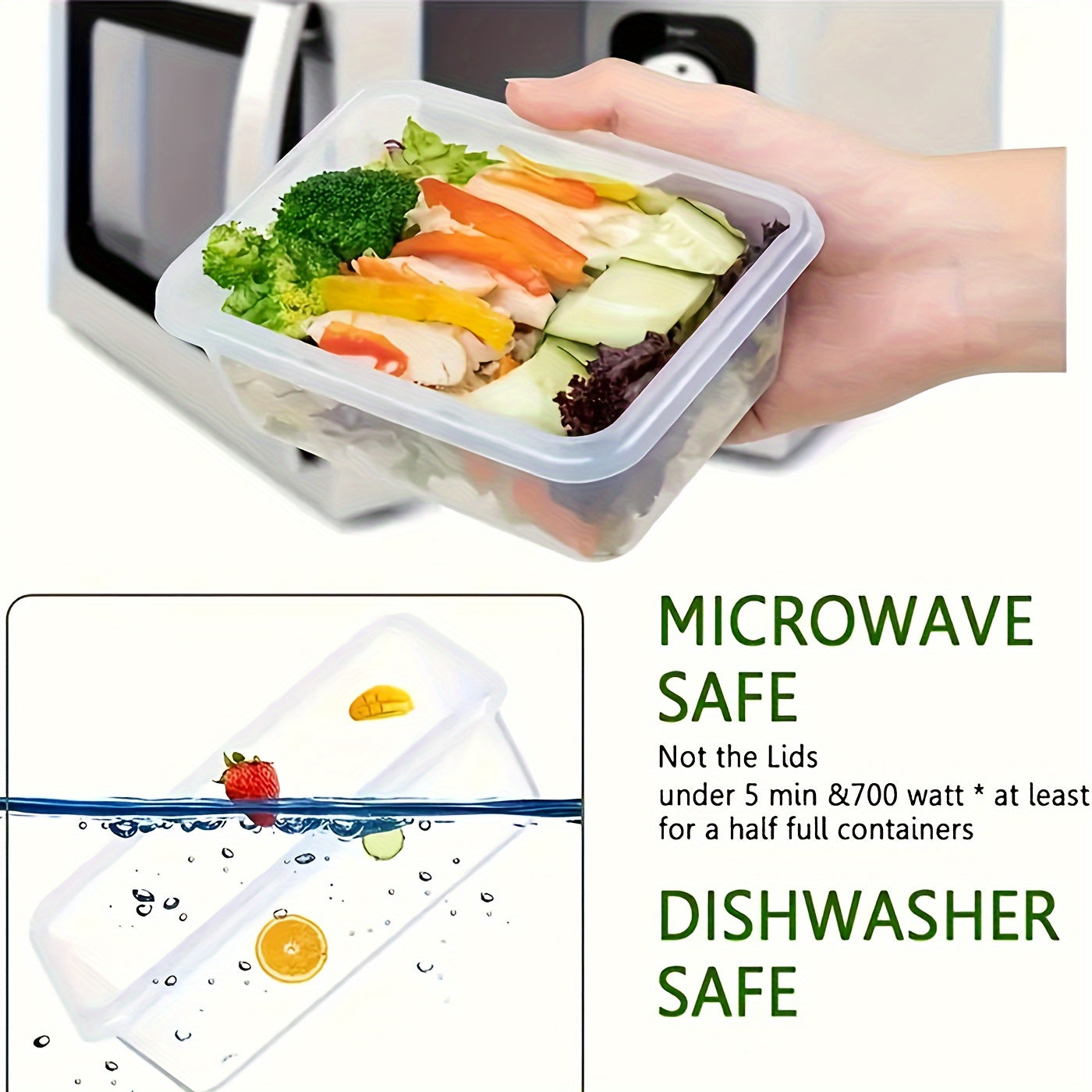 Juego de 12 frascos de plástico de grado alimentario con tapas para organización de la cocina