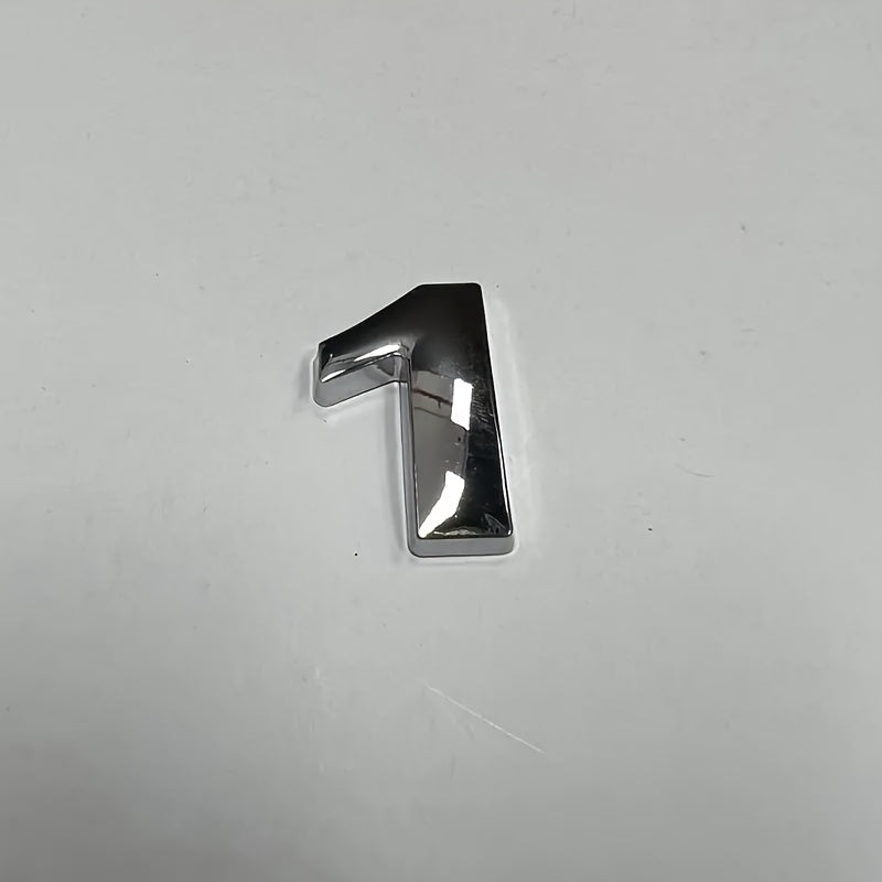 Metall avtomobil logotipi bagaj stikerlari uchun dvigatel quvvati raqami plitasi bezaklari