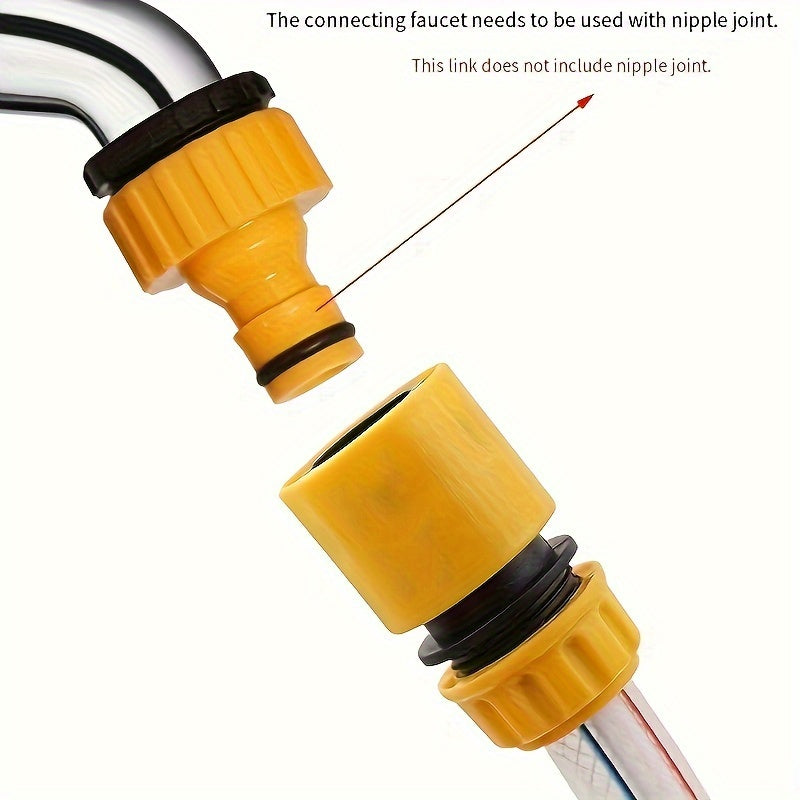 Набор из 6 соединителей для садовых шлангов и адаптеров для кранов 3/4 и 1/2 дюйма