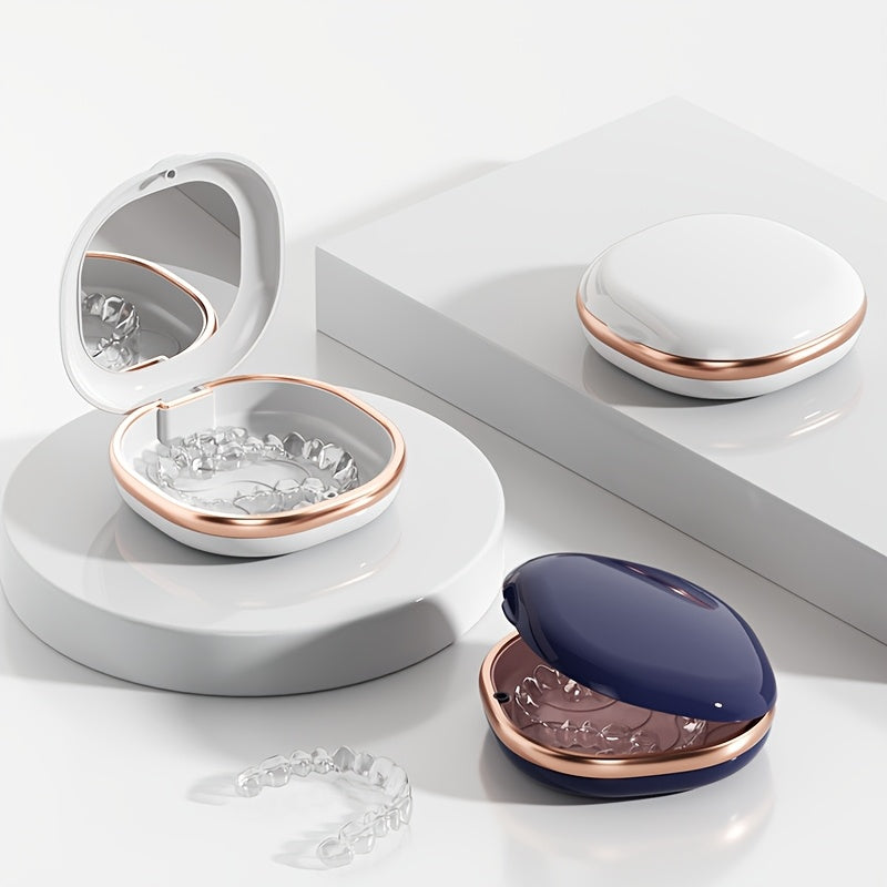 Dental Brace Storage Box Compact Sealed Bacteria-Proof Portable Organizer