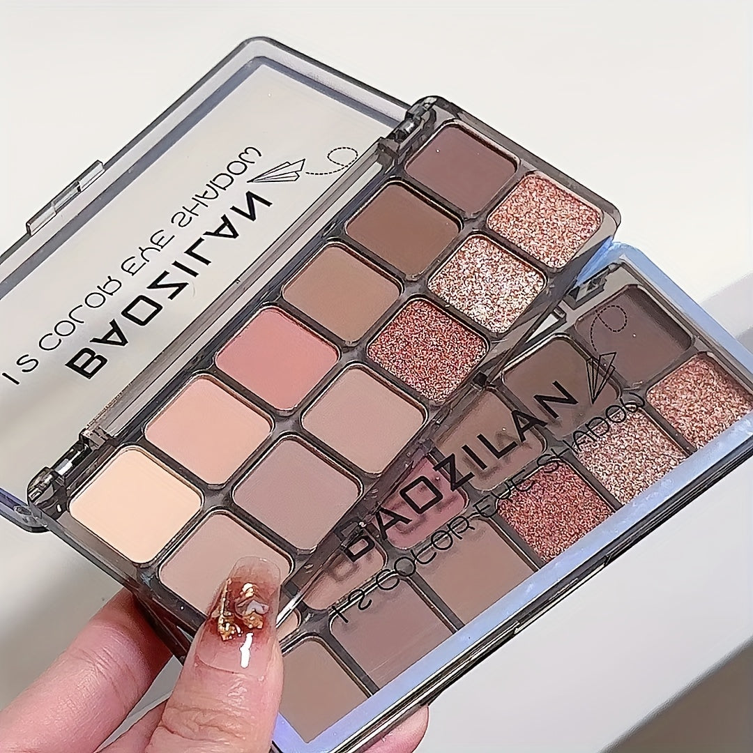 Women 12-Color Eyeshadow Palette Shimmer Matte Earth Tones