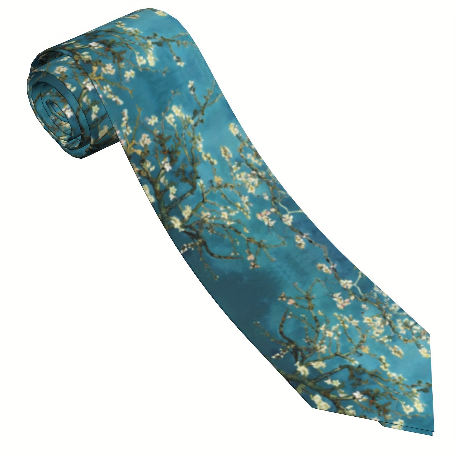Men's Starry Night Oil Painting Tie Polyester Business Dress Tie