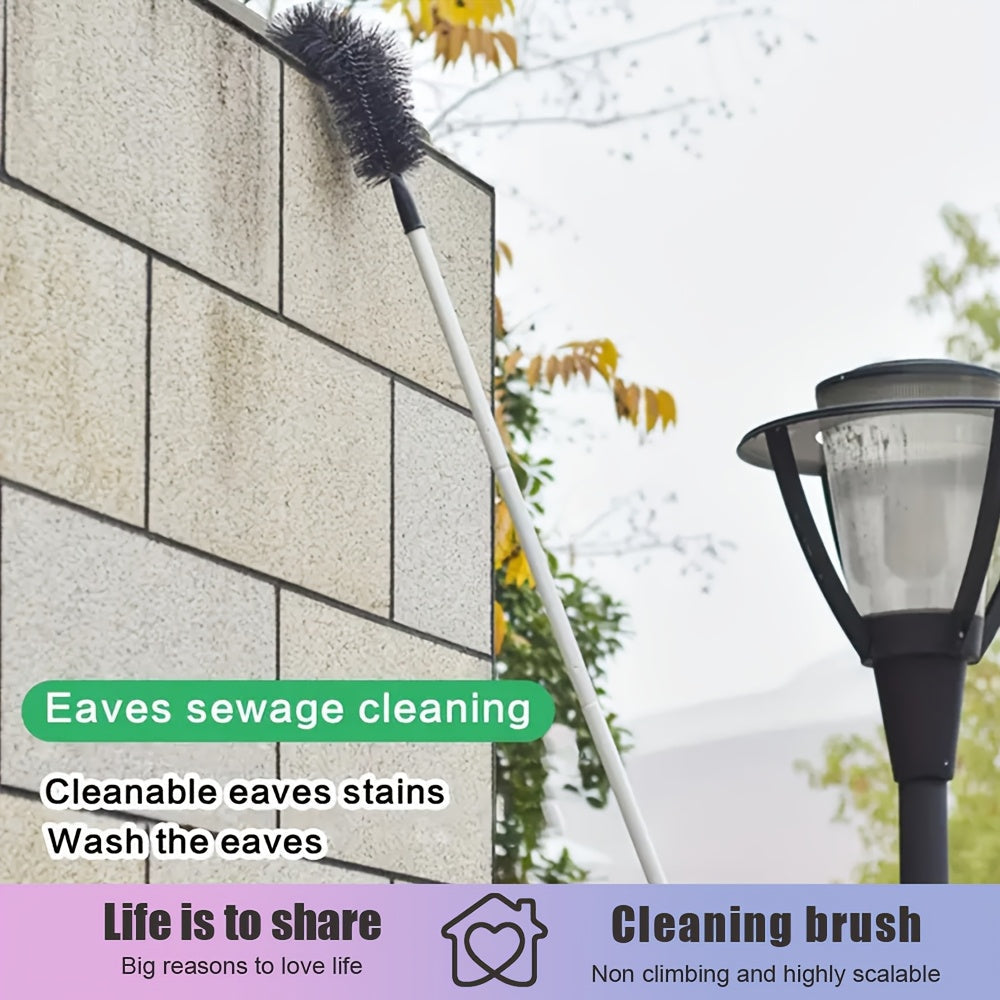 Ko'p maqsadli 7-bo'lakli cho'ziladigan ustun cho'tkasi to'plami balandlikda tozalash uchun - uyda yashash xonasi, yotoqxona, hammom, hojatxona va tashqarida foydalanish uchun chang tozalash cho'tkalari. Telescopic tom tozalash asbobi, elektrsiz va qulay.