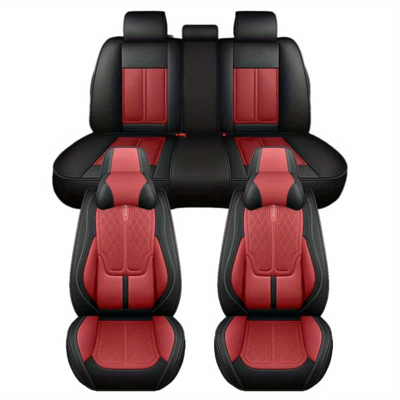 All-Season PU Leather Car Seat Cover Full Wrap Protector
