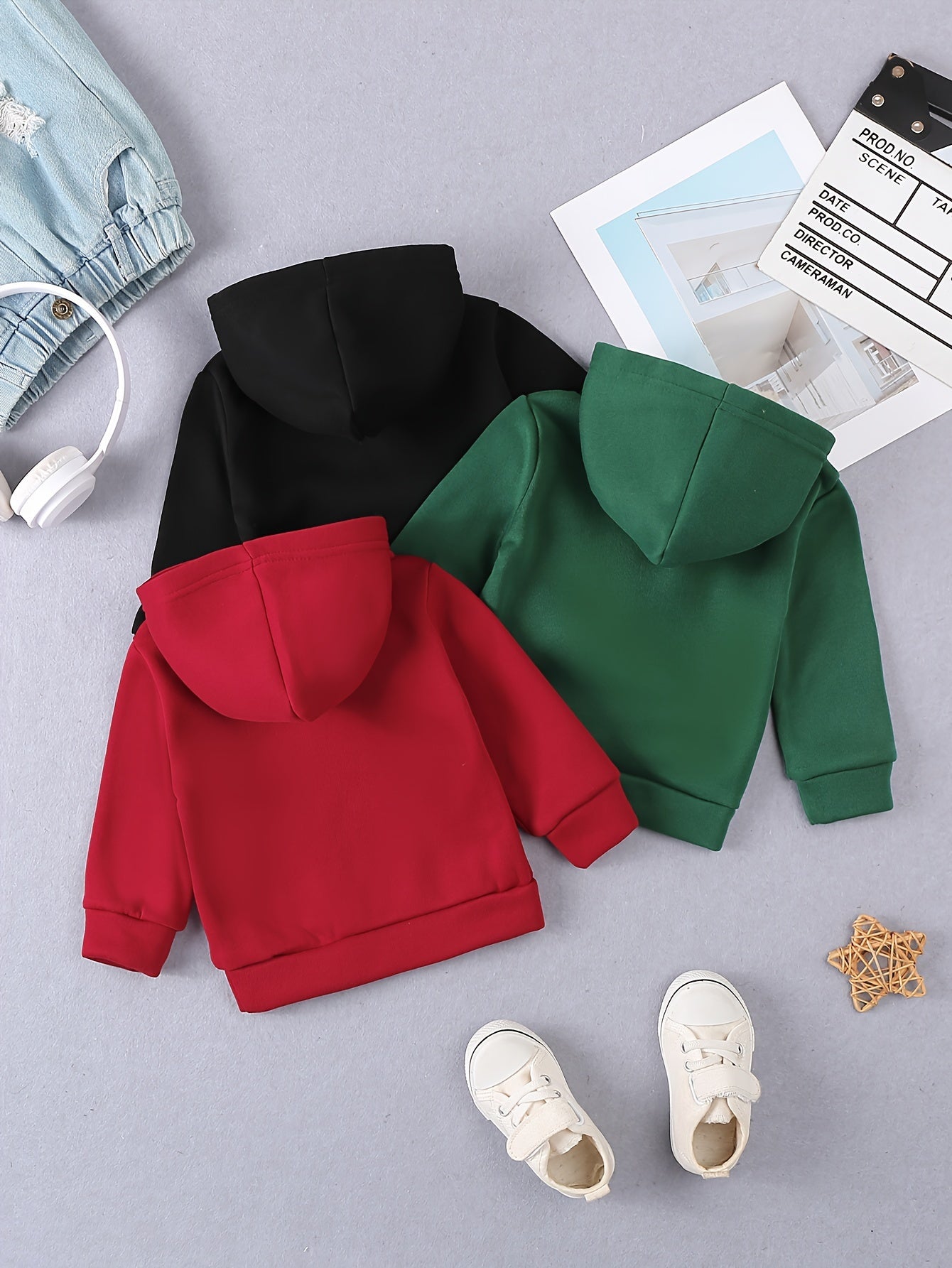 Boys Hooded Sweatshirts with City Prints Polyester Blend Fall Winter Casual Wear