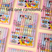 1 ta paket Mickey Mouse o'chiriladigan jel ruchkasi 0.5mm o'rtacha nuqta, turli xil multfilm