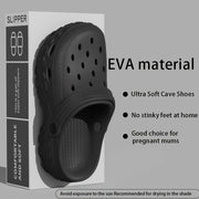 Unisex Summer Rubber Sandals Slip-On Outdoor Indoor Leisure Shoes