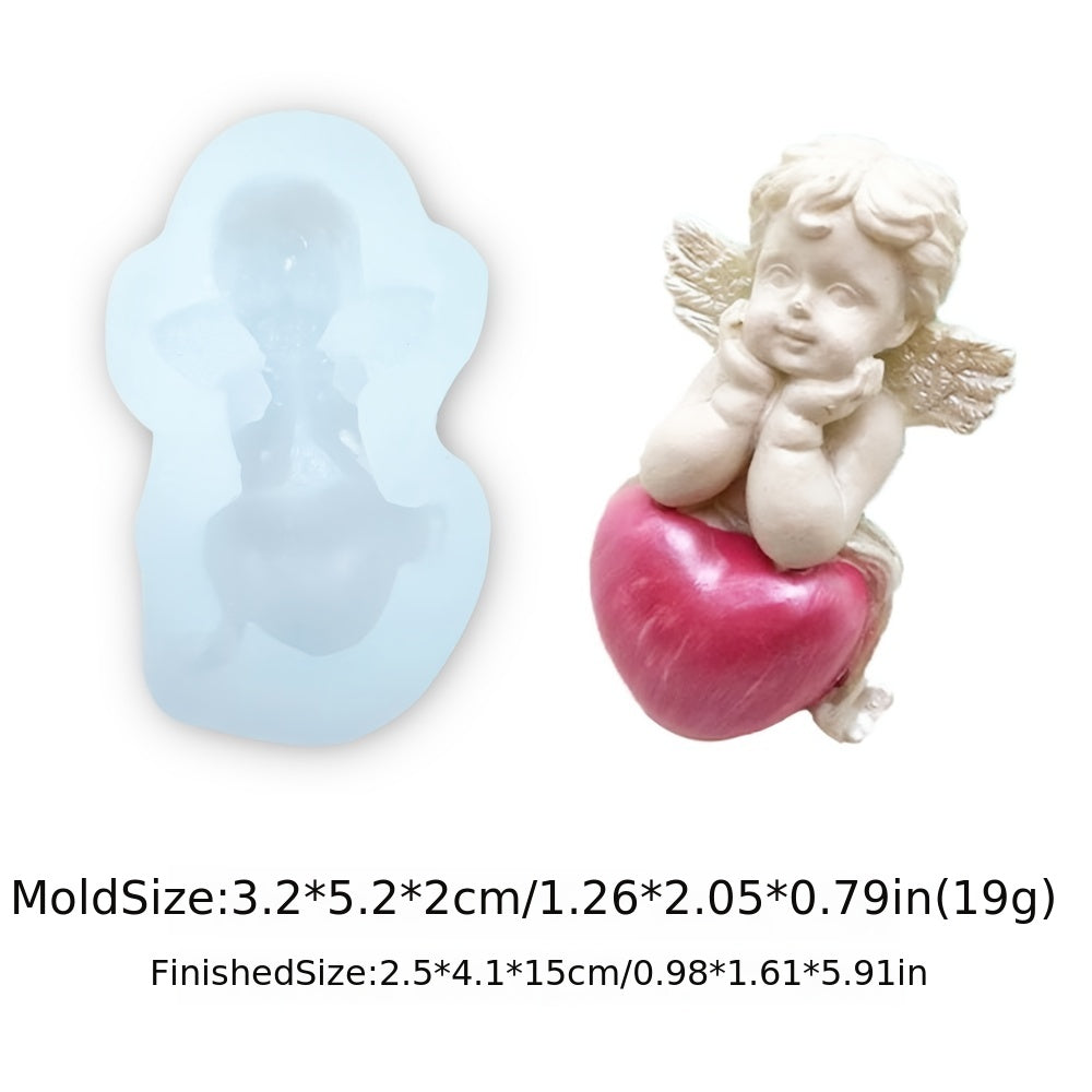 Cupid and Angel Silicone Fondant Mold for Cake Decorations and Chocolate Molding