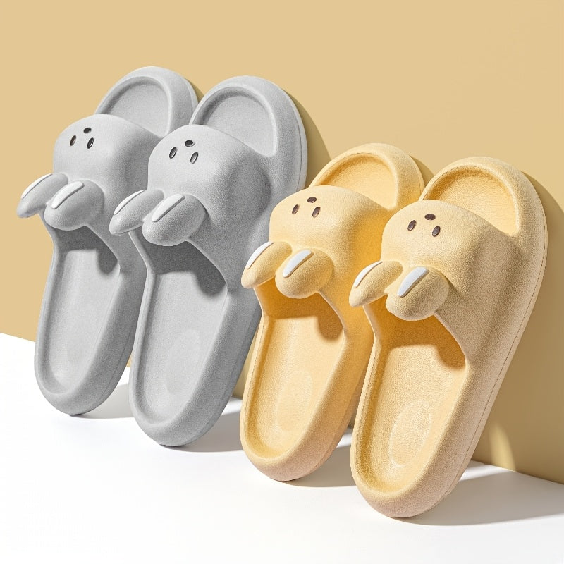 Unisex Cartoon Bunny Slippers Soft Indoor Outdoor Cozy All Seasons
