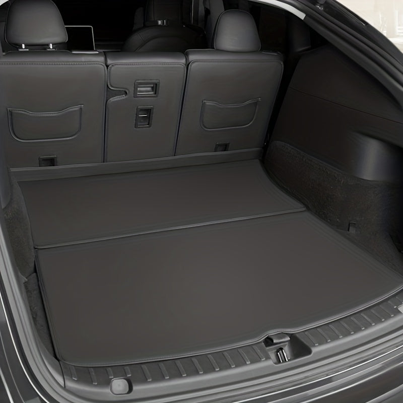 Car Trunk Protector Leather Mat for Tesla Model 3 Y Anti-Scratch Dust Guard 2pcs
