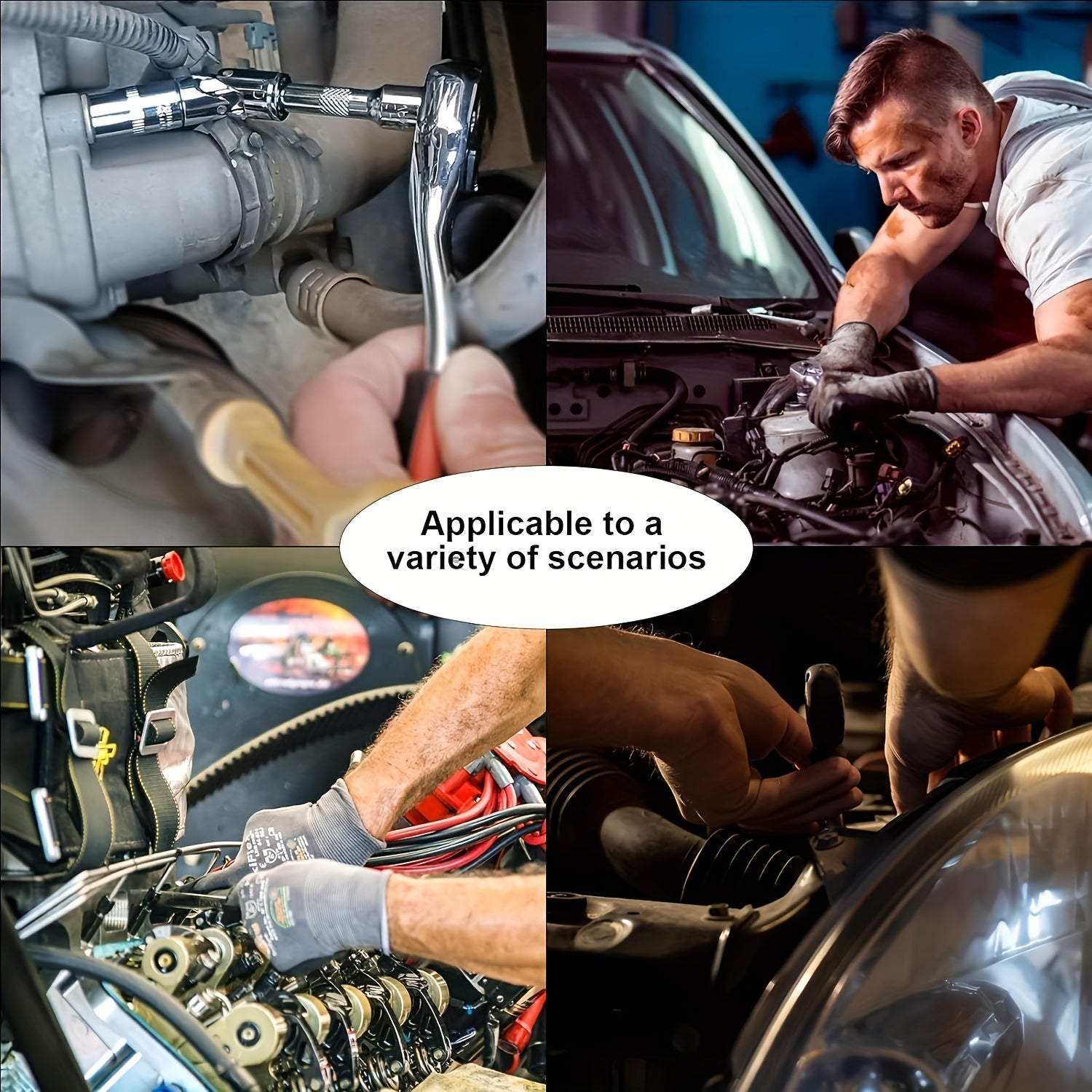 Universal Ratchet Wrench Connecting Rod Extension 15.24cm Small Fly Wrench Tool