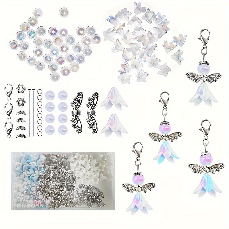 Set of 350 Angel Pendants Jewelry Making Supplies for Necklaces Bracelets and Keychains