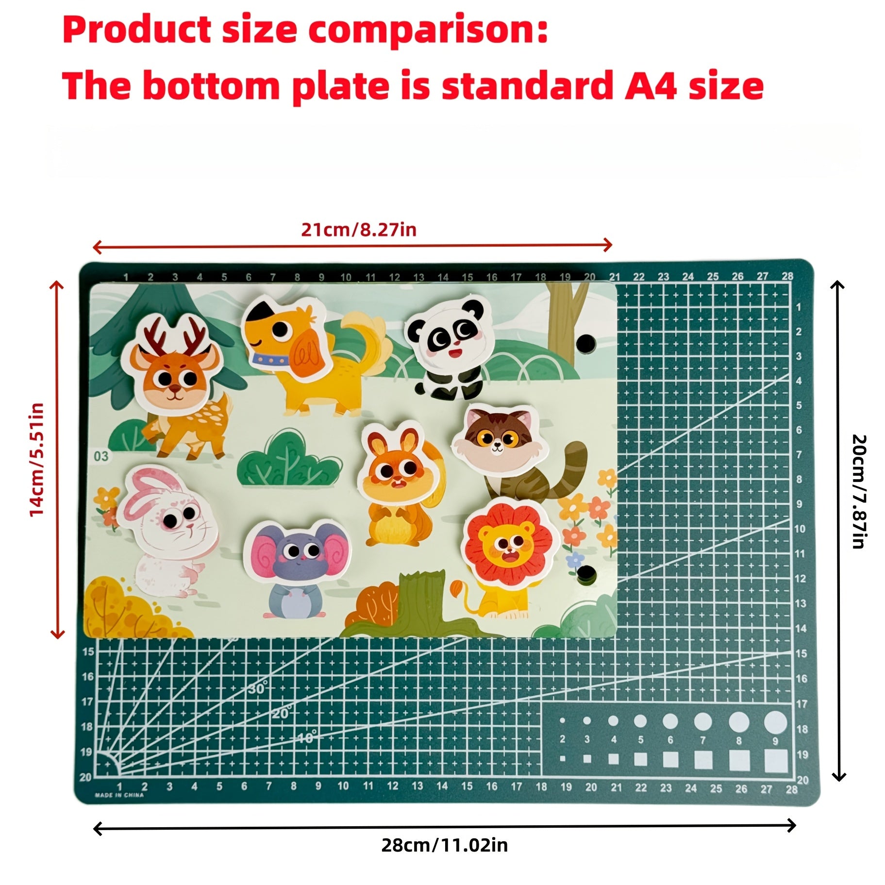 Libro de pegatinas con rompecabezas de animales para niños de 3 años en adelante, juguete educativo reutilizable