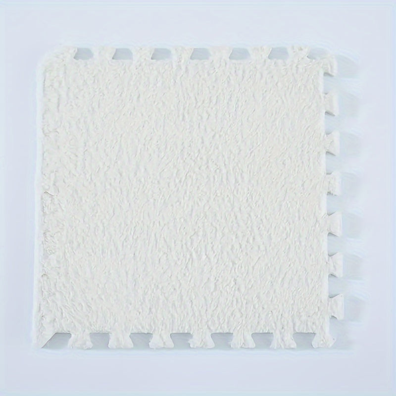 Set of 6 Plush Puzzle Rugs 29.97cm Soft Washable Customizable for Bedroom Living Room