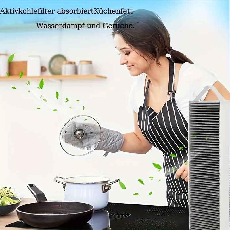 Range Hood uchun 2 ta paket faol uglerod filtrlari 150mm almashtirish aksessuari