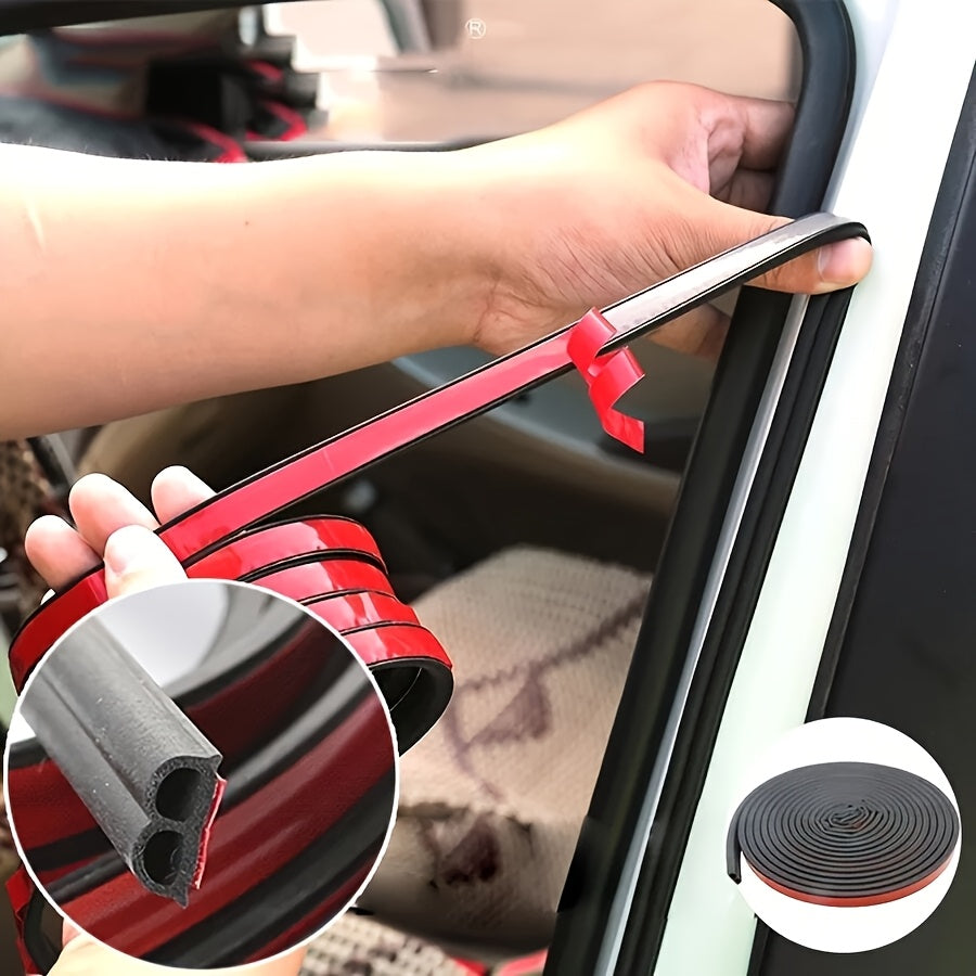 Cinta de sellado para puertas de coche, banda de pinstriping de goma sintética a prueba de clima, 196.85 pulgadas