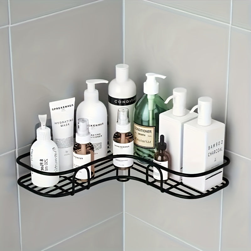 Corner Shower Shelf with Soap Holder and Caddy Basket for Bathroom Storage