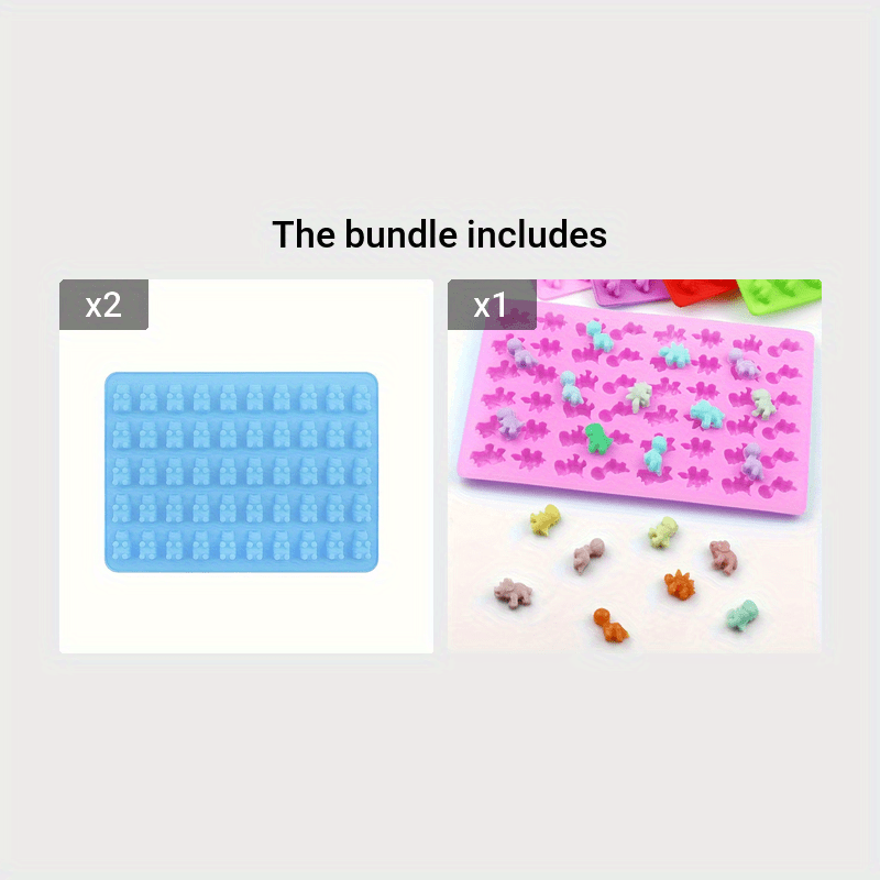 1 dona Dinosaur Gummy Bear Silikon Shirinlik Formasi DIY Shokolad va Gummy uchun, yopishqoq emas.