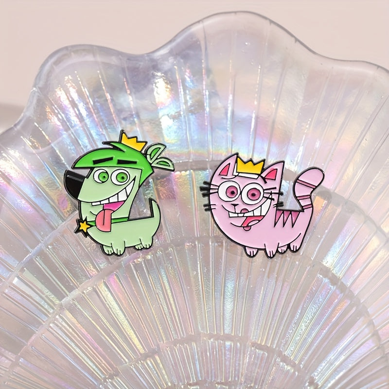 9 ta yoqimli hayvonlar metall belgilari to'plami - noyob multfilm qalam dizayni - do'stlaringiz uchun kitob sumkalariga, zargarlik buyumlariga, kiyimlarga va boshqalarga qo'shish uchun mukammal sovg'a!