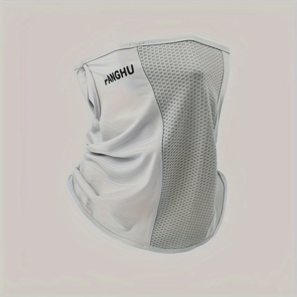 Máscara facial transpirable para ciclismo con orificios de malla, aros para las orejas y pasamontañas elástico para deportes