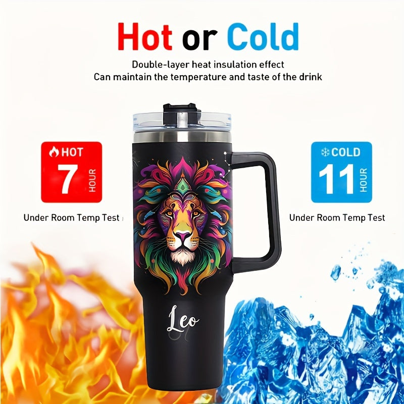 Stainless Steel Travel Mug Constellation Tumbler Vacuum Insulated Cup for Gifts