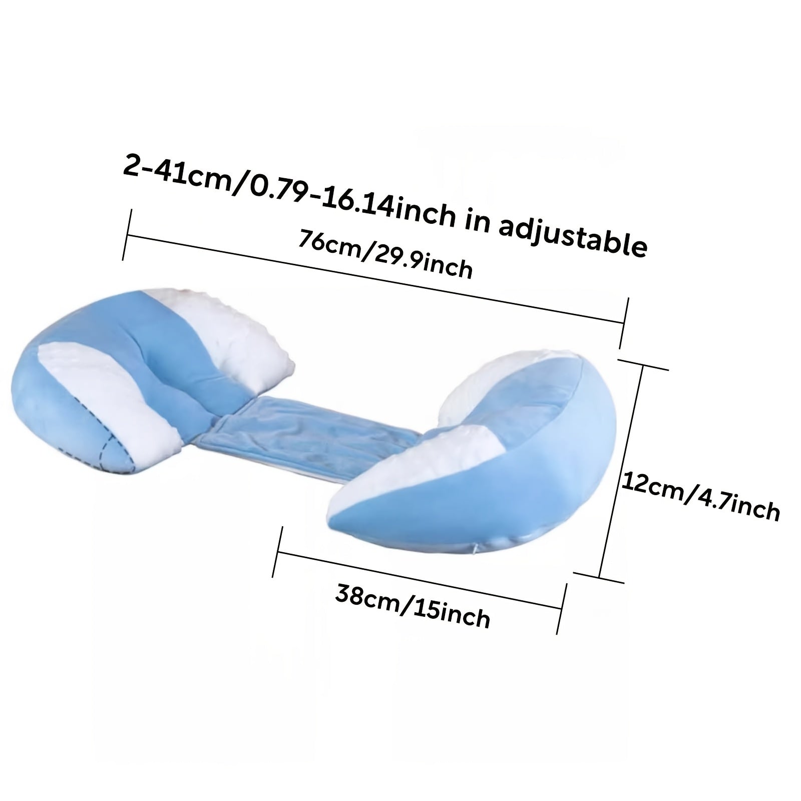 U-Shaped Maternity Pillow Polyester Fiber Adjustable Back Support Lightweight