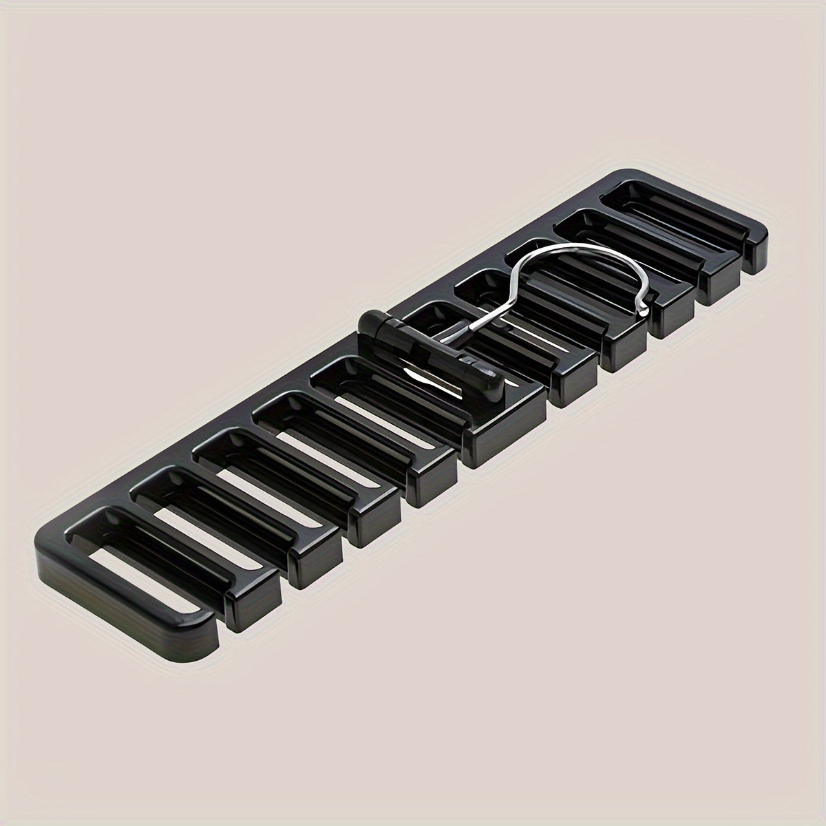 Multifunctional Storage Rack for Belts Ties Scarves in Black and White