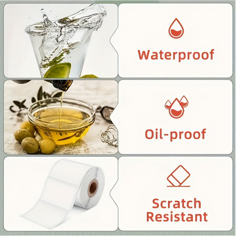 230 Stickers Roll 1.57x1.18 Inches for Barcodes Addresses Logos