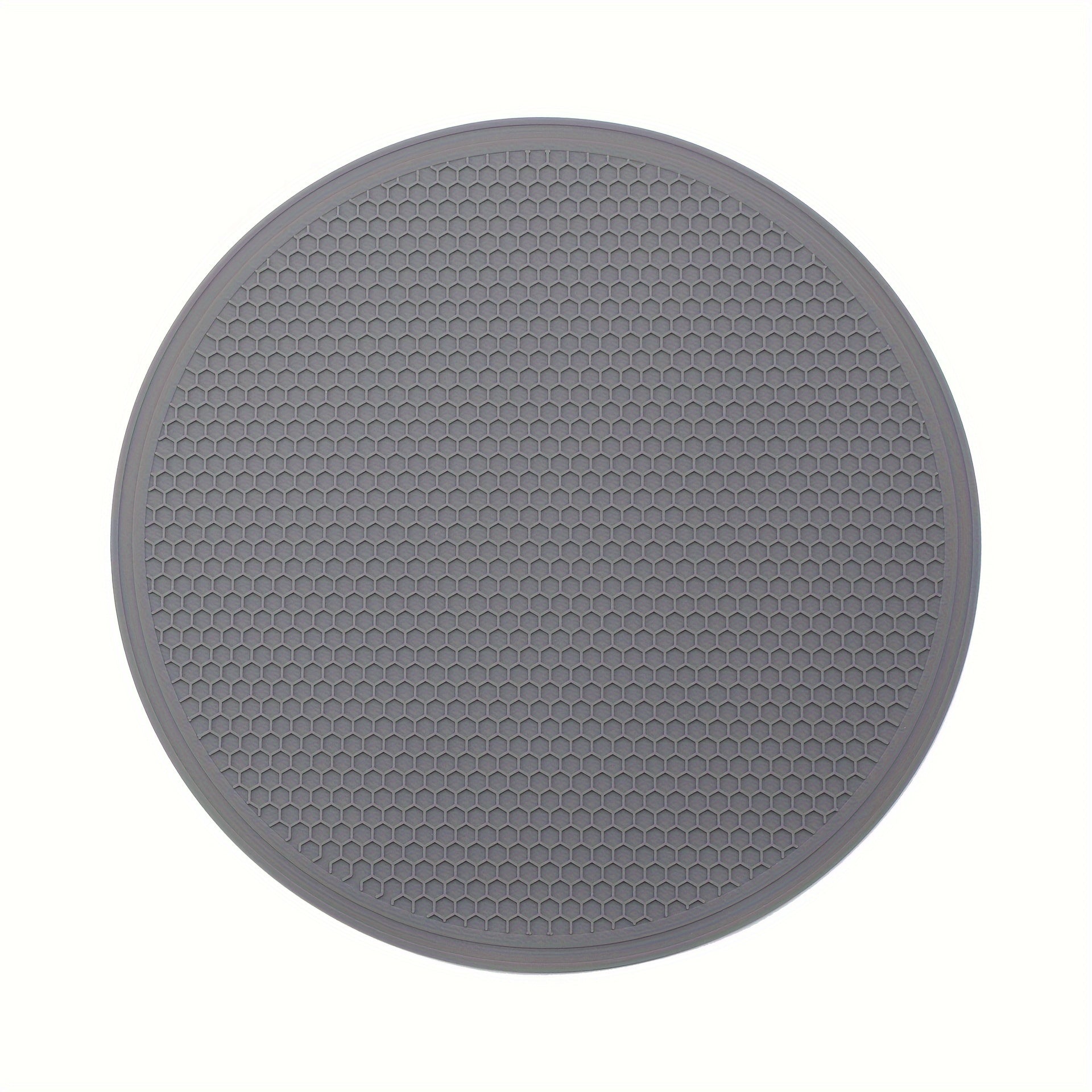 Set of 3 Round Honeycomb Silicone Placemats Non-slip Heat Insulation Table Mats