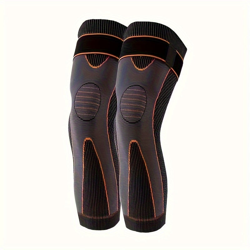 Unisex Extra Long Compression Leg Warmers with Elastic Band for Basketball and Football