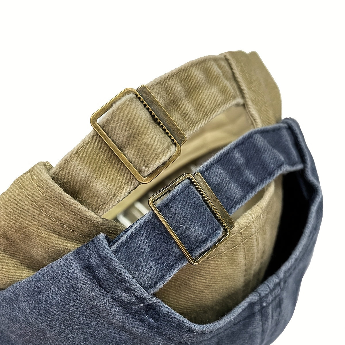 Set of 2 Adjustable Cotton Baseball Caps for Men Women Teenagers Vintage Sports Visor