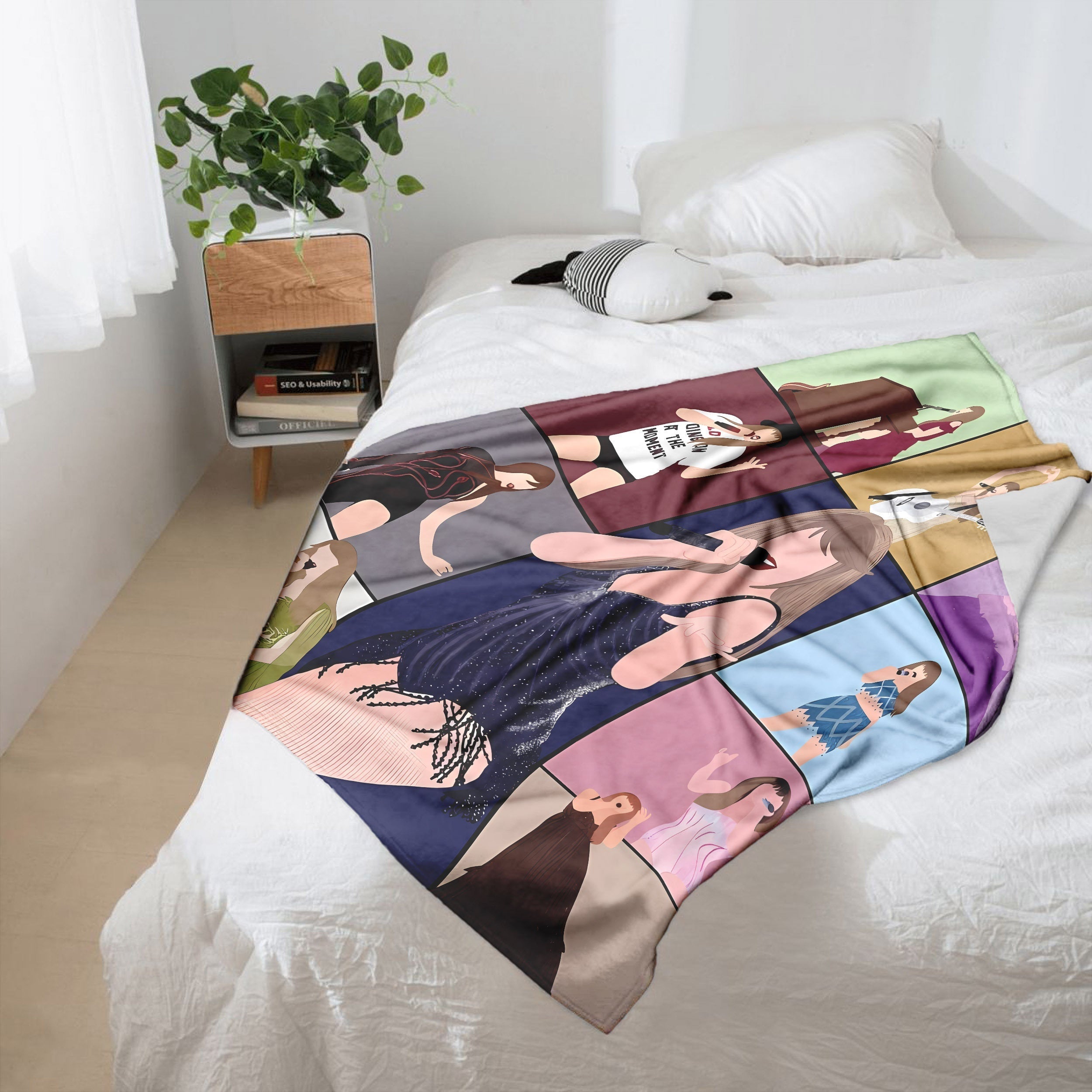 Eng yaxshi tanlov: Musiqa sevuvchilar uchun flanel ko'rpa - Ko'p maqsadli uyqu shali, tozalash oson, dog'ga chidamli, musiqa ixlosmandlari uchun yil davomida mukammal sovg'a