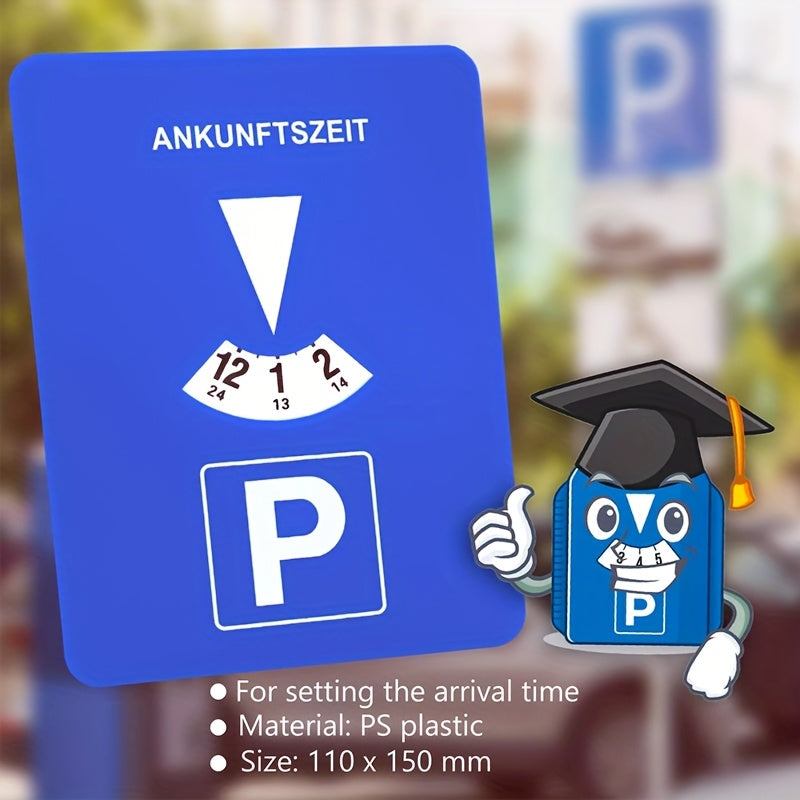 Digital Parking Timer Card Electronic Parking Sign Durable Plastic Car Accessory