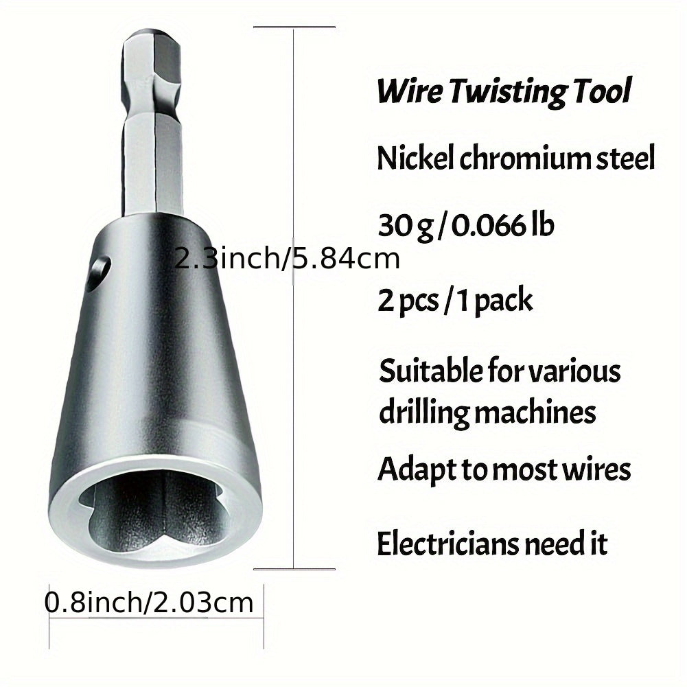 Инструмент для скручивания проводов для сверлильных машин из никелево-хромистой стали для большинства проводов