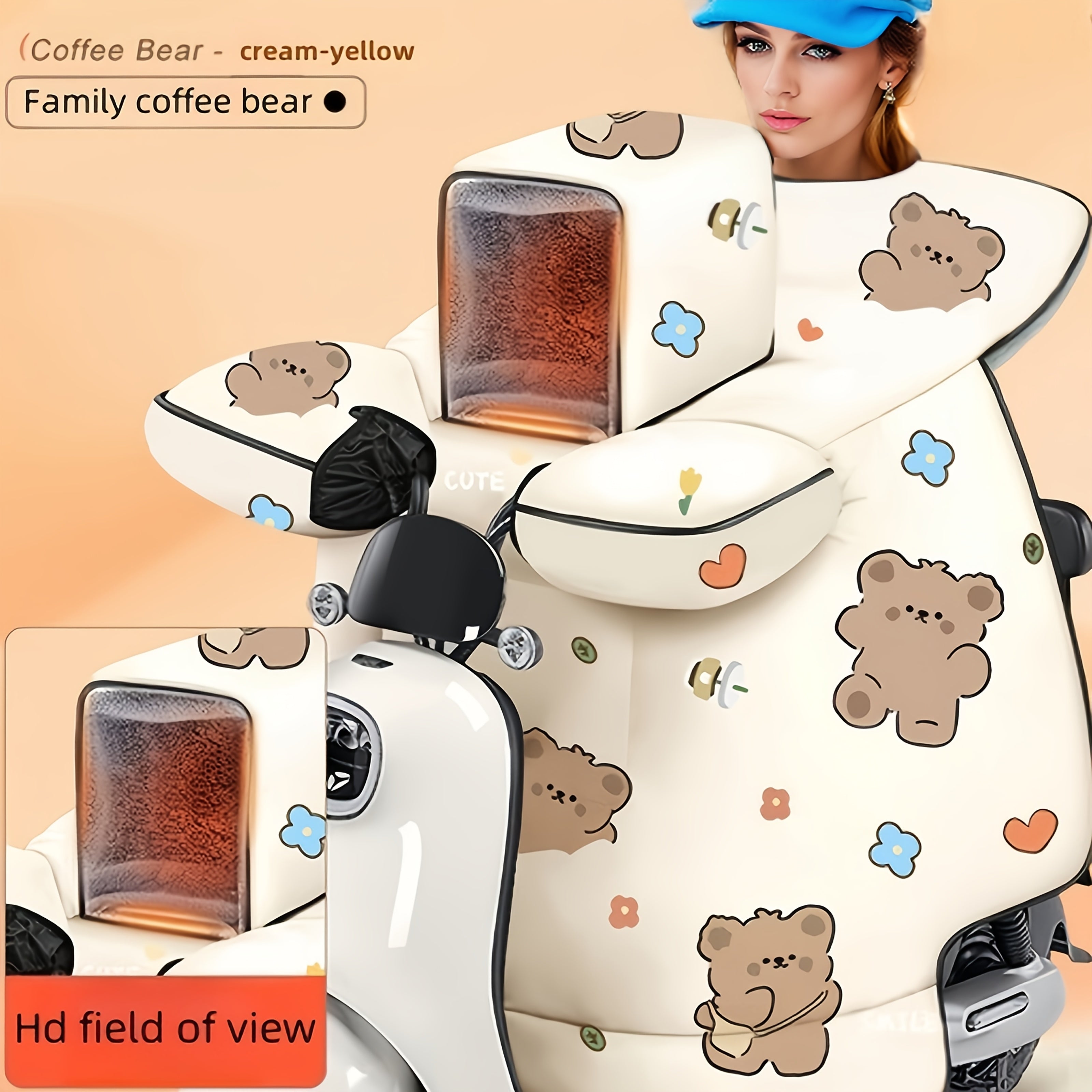 Family Kid Electric Scooter Windproof Quilt Winter Fleece Jacket