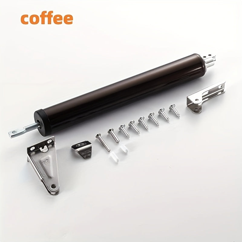 Automatic Household Door Closer with Silent Buffer in Black Silver White Coffee for Wooden Doors