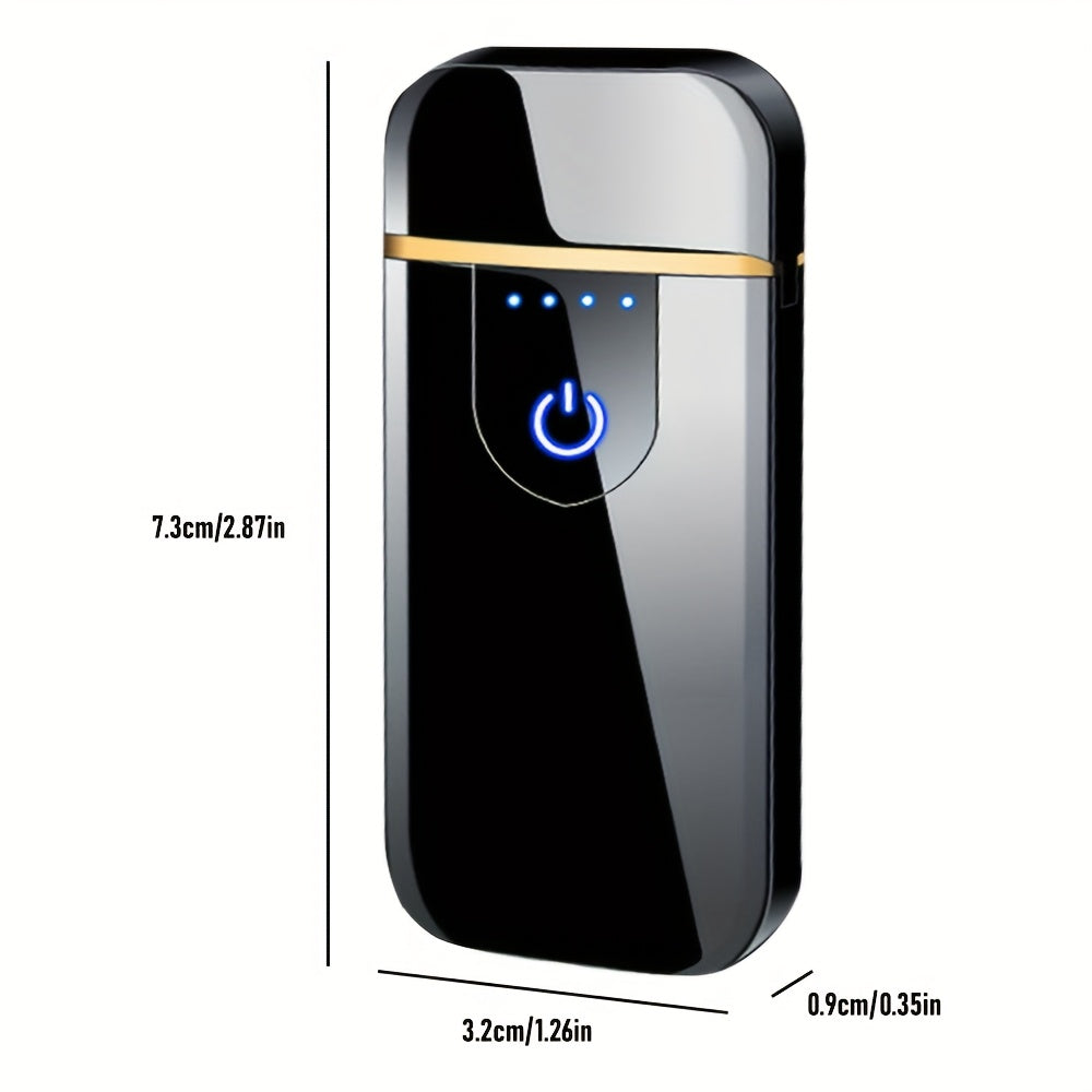 Uniseks qayta to'ldiriladigan to'liq ekranli sensorli ikki tomonlama olovli kreativ sovg'a