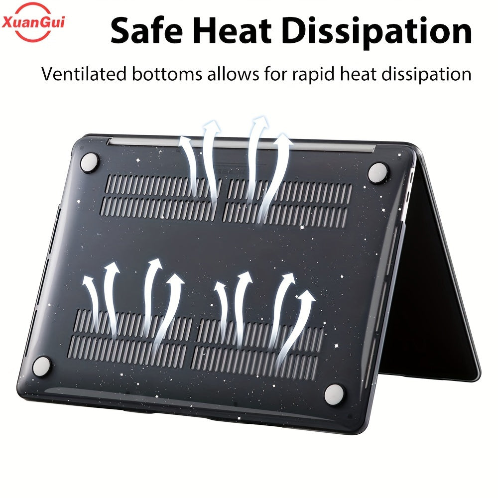 Glitter Star Waterproof Hard Shell Laptop Case for MacBook Models