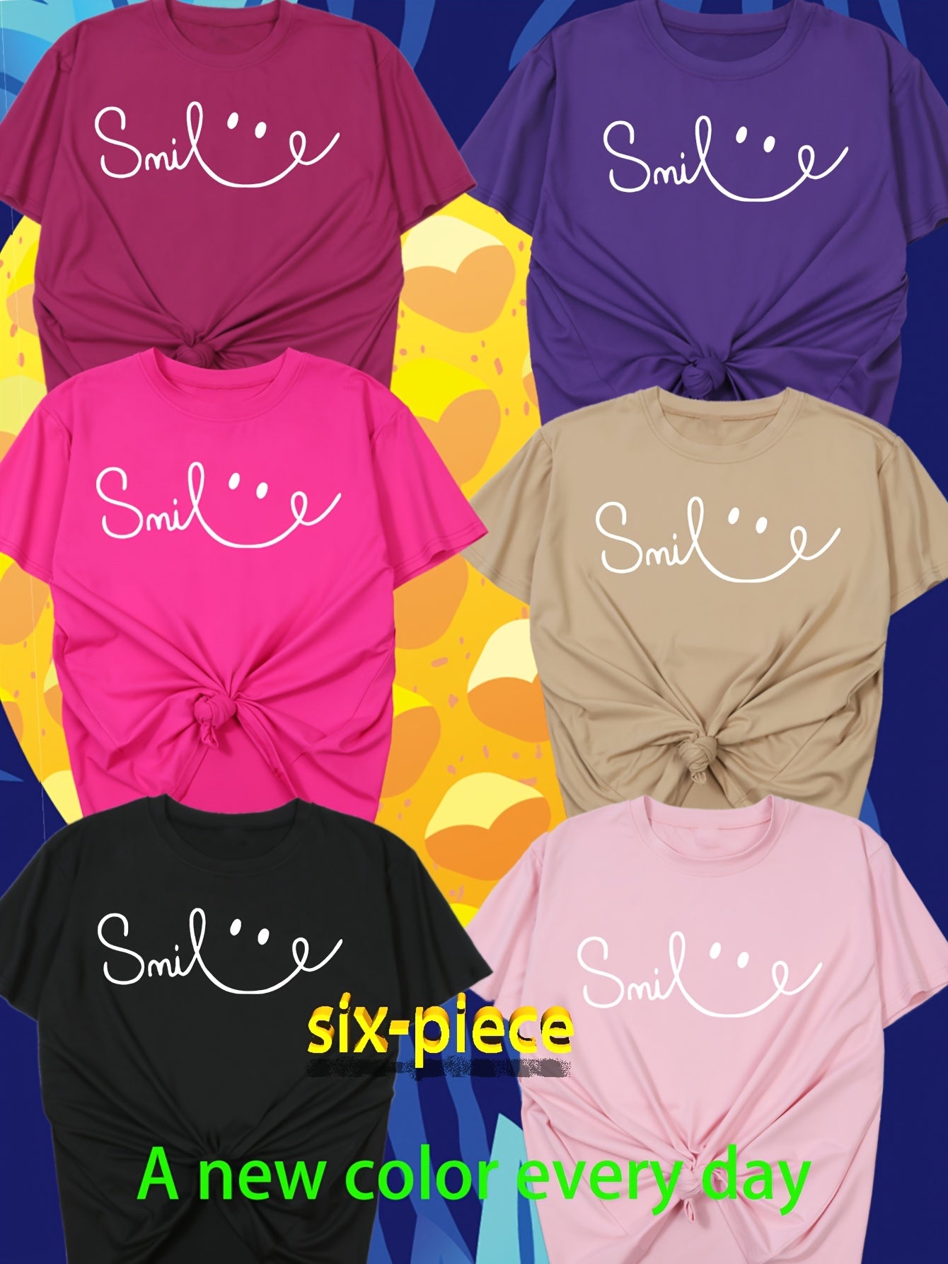 Women's Plus Size T-Shirts Pack Short Sleeve Stretchy Casual Sports