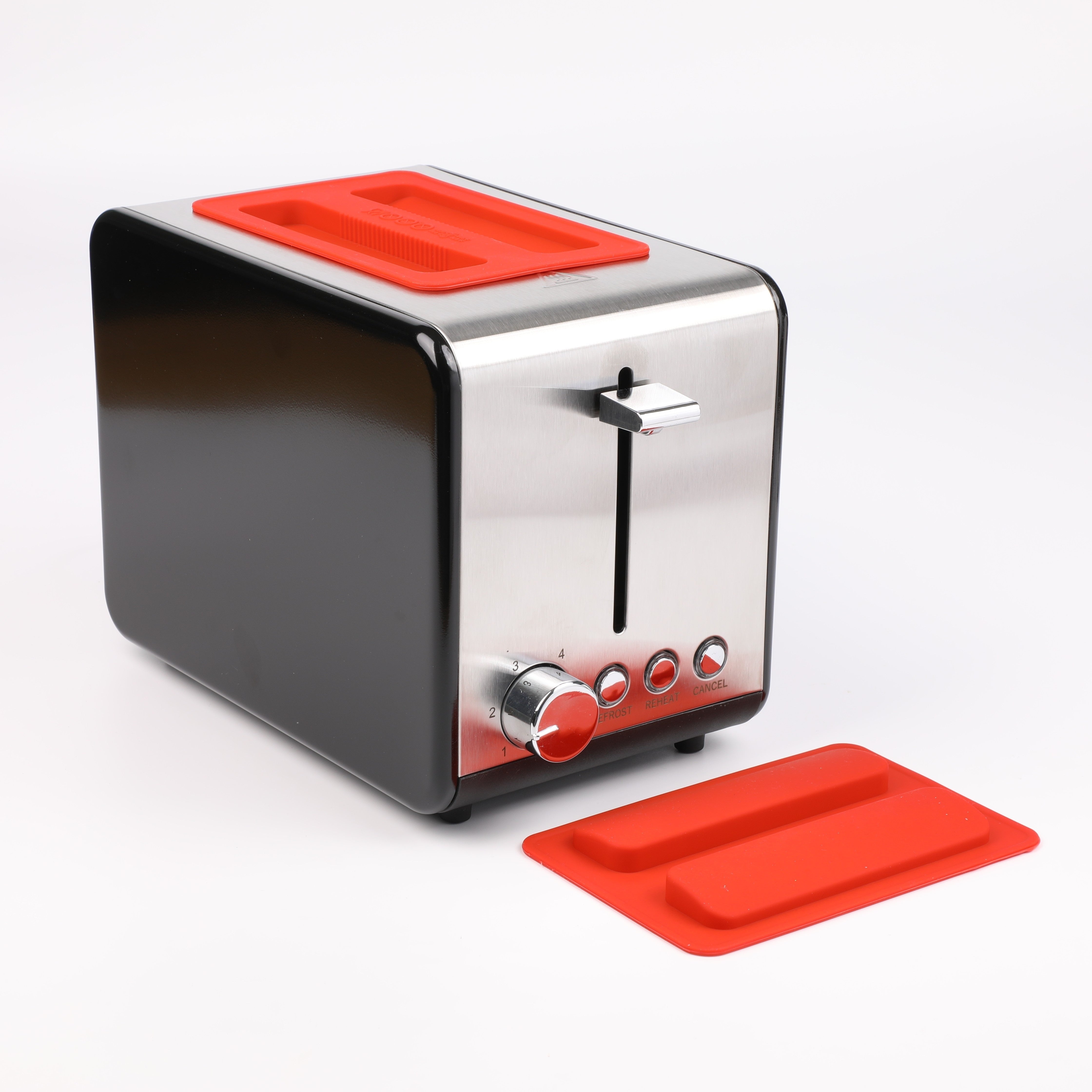 Red Dustproof Toaster Cover BPA-Free Silicone Kitchen Appliance Protector