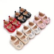 Baby Girls Shoes 0-1 Year Soft Rubber Sole Bow Princess Casual Spring Autumn
