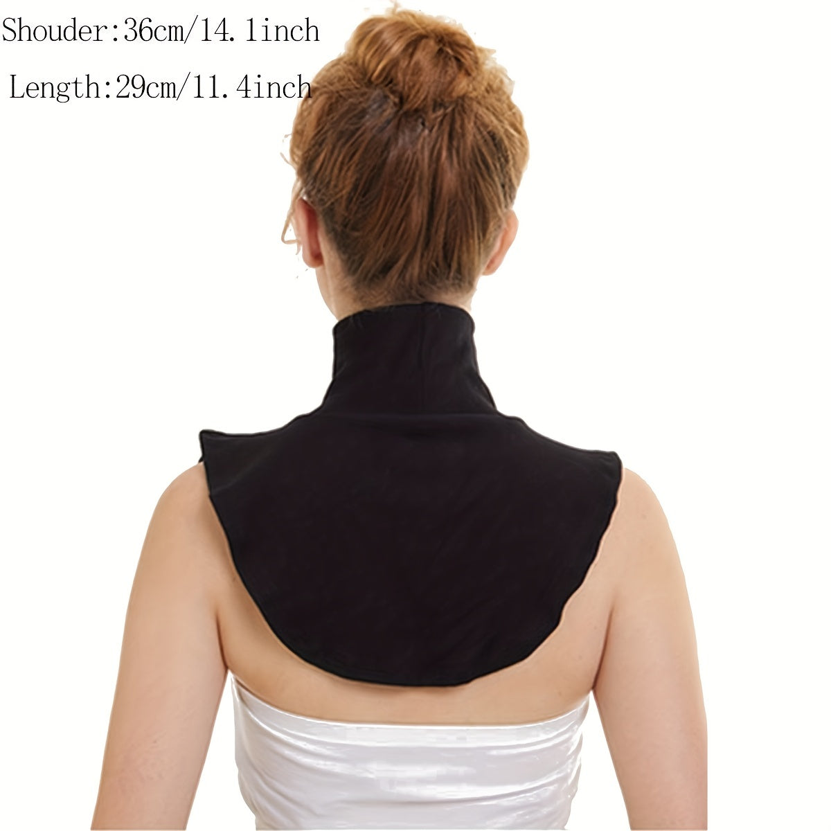 Women's Elastic Fake Collar Scarf for Casual Warmth Polyester Elegant