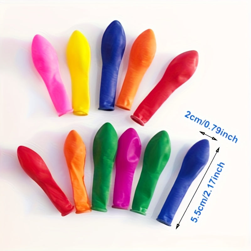 100 Colorful Latex Water Balloons for Weddings Parties and Outdoor Games 13.97cm Round