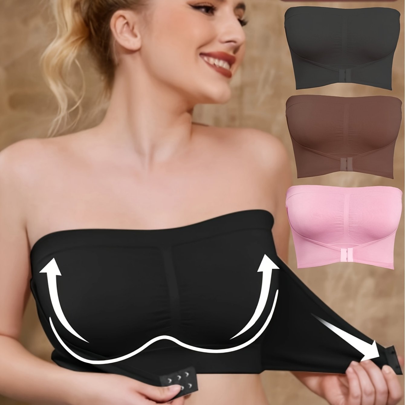 Women’s Plus Size Seamless Sports Bras Adjustable Front Closure Breathable Multi-Use