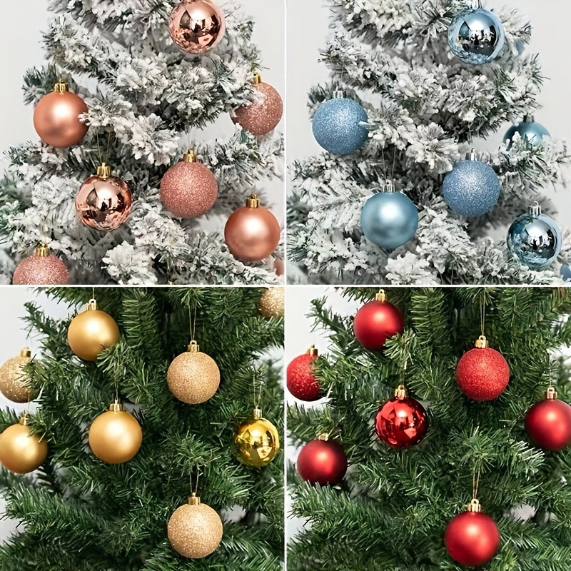 Paquete de 24 bolas de Navidad irrompibles de 1.18 pulgadas para decoraciones de árbol