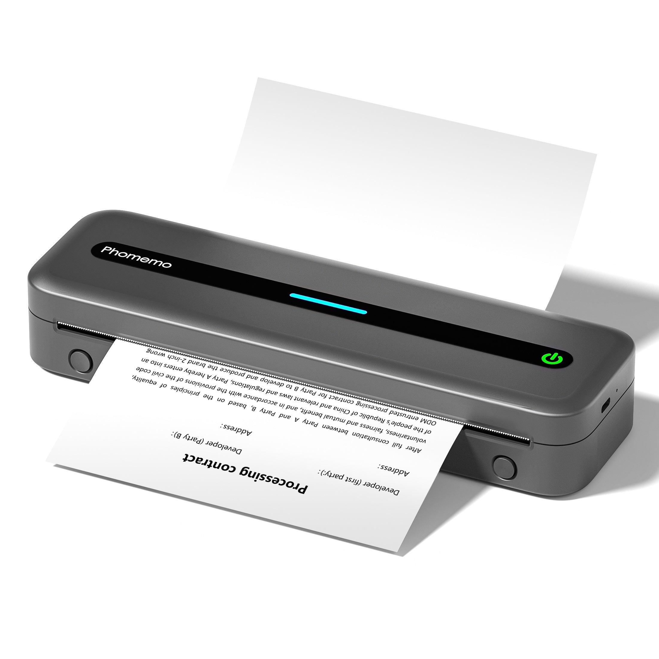 Portable Thermal Printer Wireless A4 US Letter for Travel iOS Android Laptop