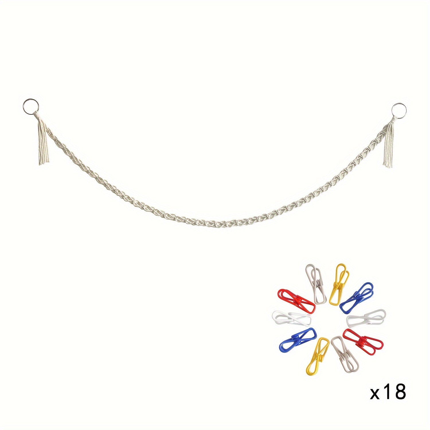 Woven Doll Organizer Hammock Hanging Storage Net for Stuffed Animals Room Decor