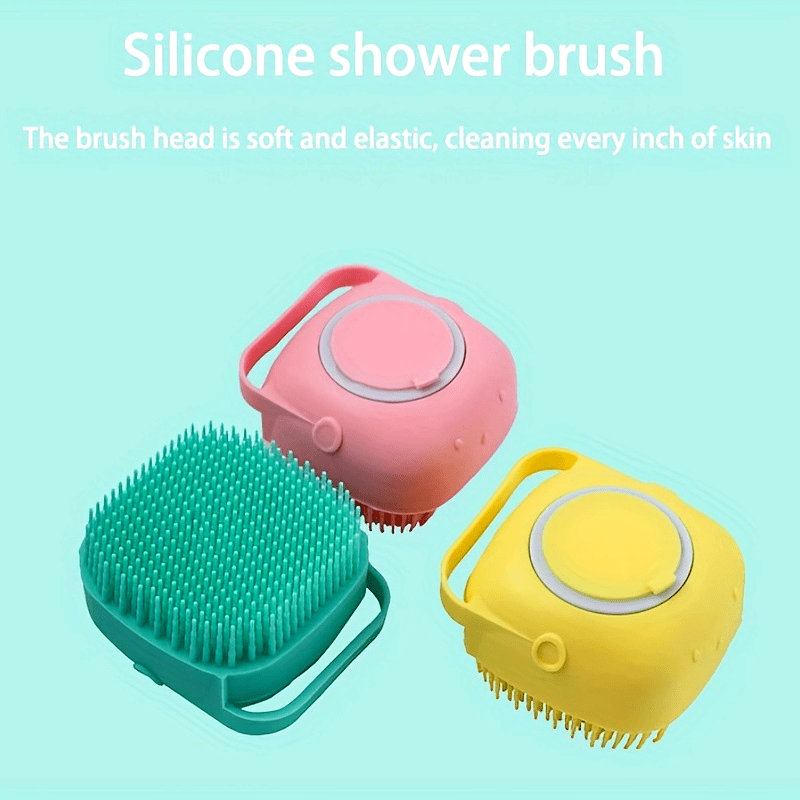 Kids Silicone Bath Brush Soft Hair Shampoo Massage Toy