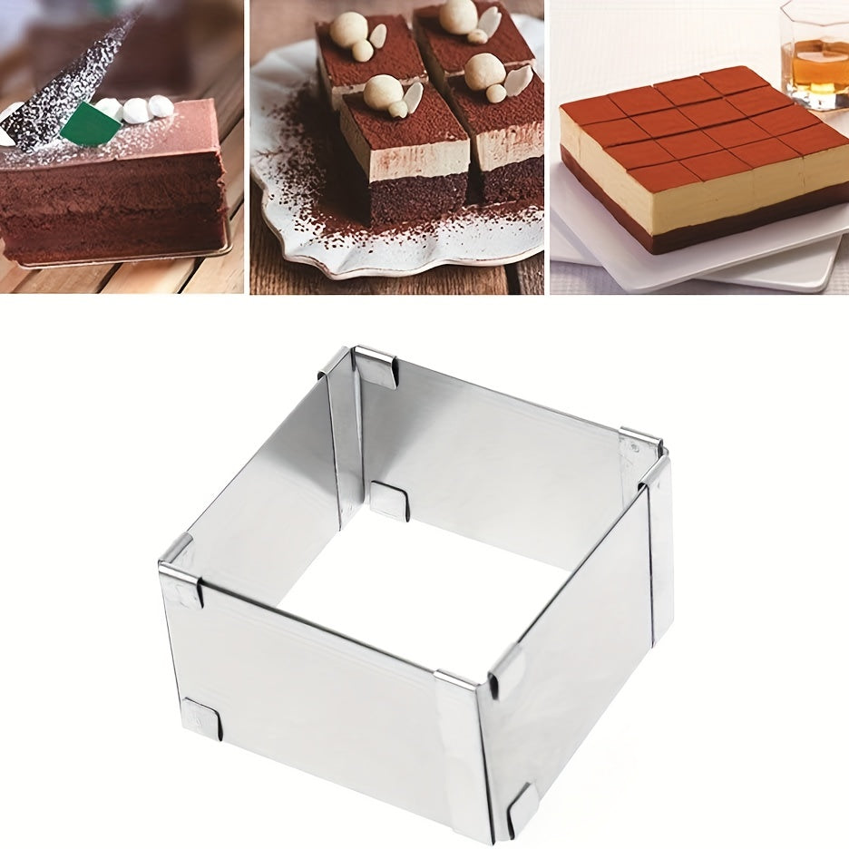 Square Cake Mold Ring 14.99cm-27.94cm, Mousse, Cookie Cutters, Baking Tools